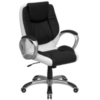 Flash Furniture Mid-Back Multi-Colored Leather Executive Swivel Office Chair CH-CX0217M-GG